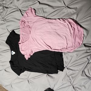 Maternity shirts - XS black and pink